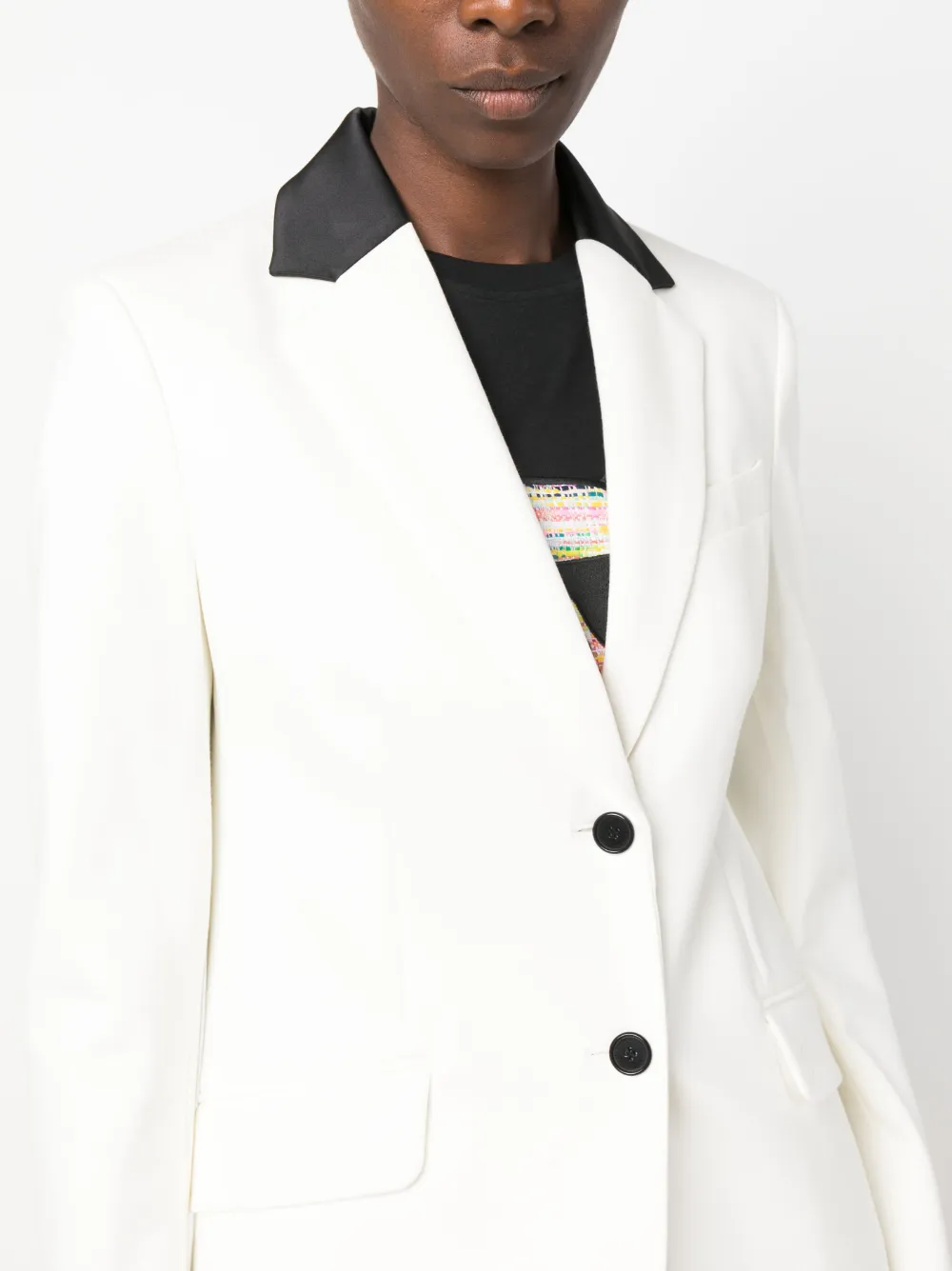 Calvin klein women's white blazer outlet