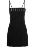 Blumarine eyelet-embellished minidress - Black