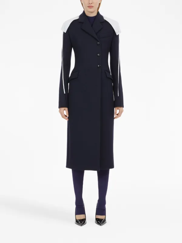 Ferragamo ウール ダブルコート | ブルー | FARFETCH JP