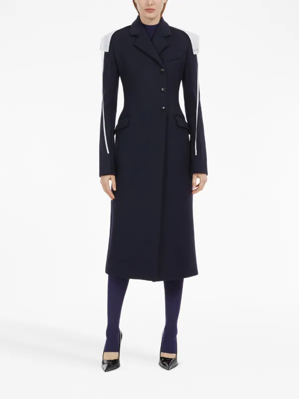 Ferragamo ウール ダブルコート | ブルー | FARFETCH JP