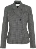 Ferragamo shepherd's-check double-breasted blazer - Grey