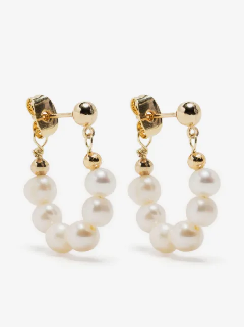 HZMER JEWELLERY drop pearl earrings