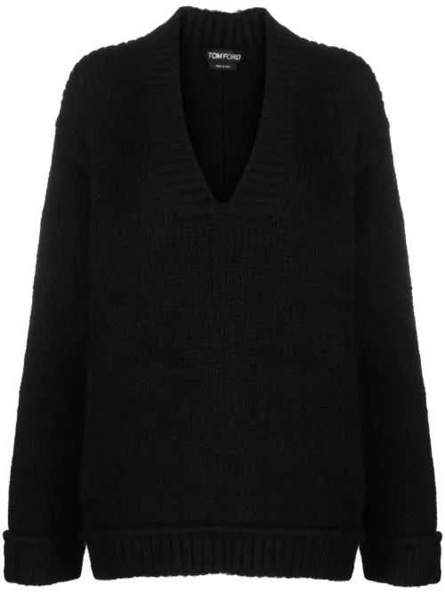TOM FORD pull à col v - Noir - TOM FORD - Modalova