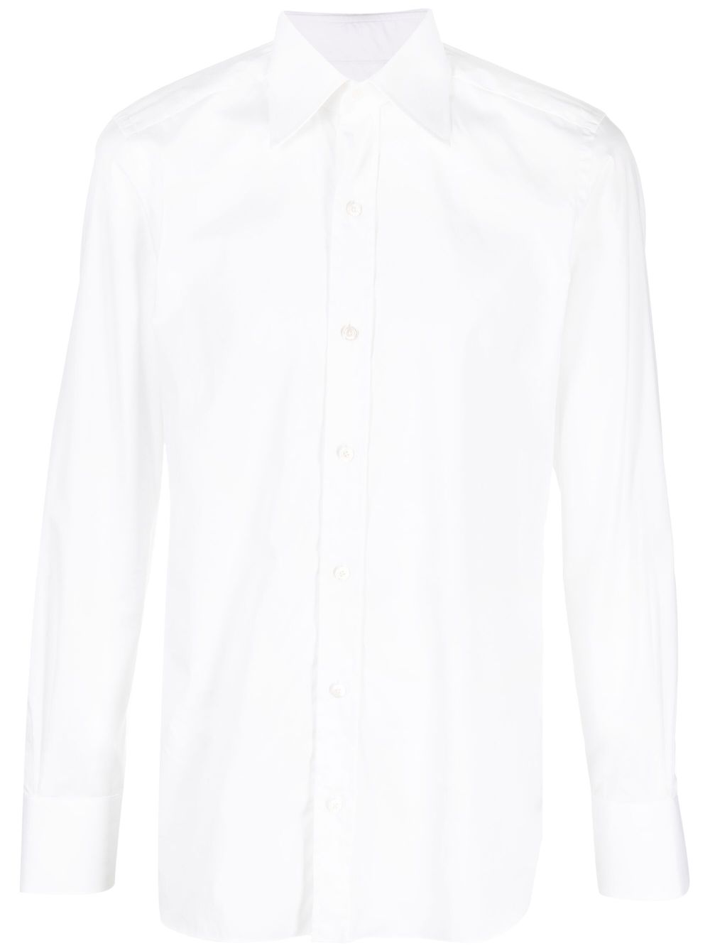 TOM FORD long-sleeve cotton shirt - White