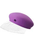 Maison Michel New Bonnie veil beret - Purple