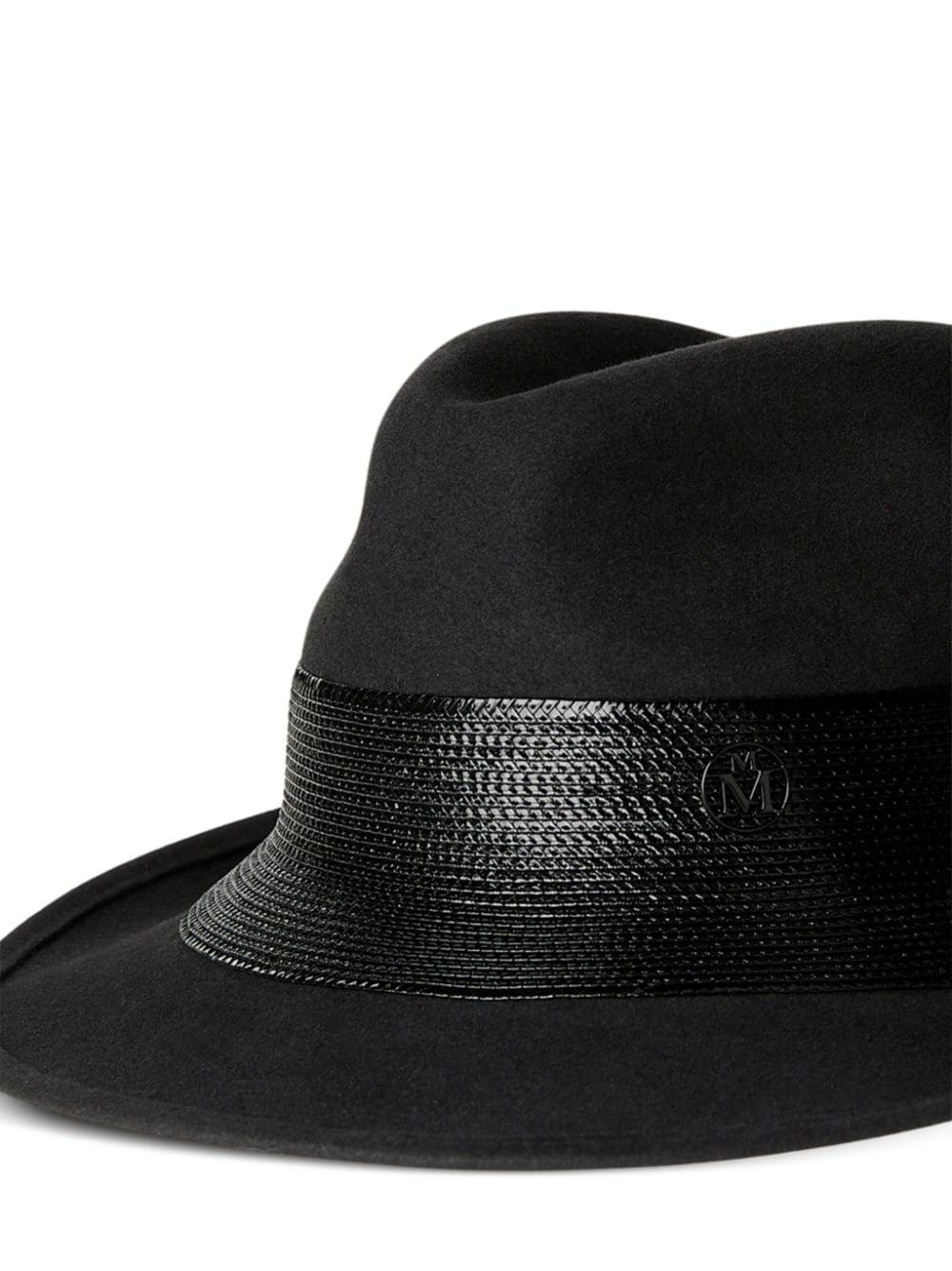 Shop Maison Michel Eric Fedora Hat In Grey