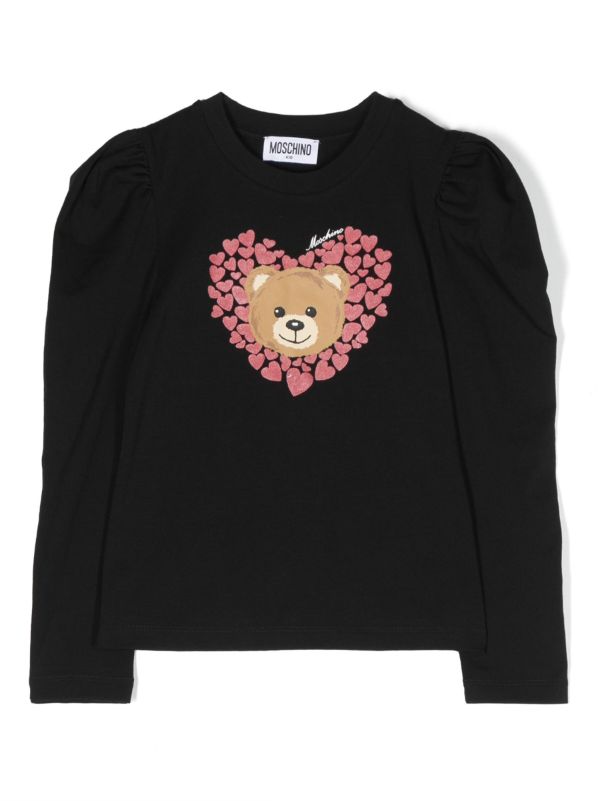 Moschino Kids Teddy Bear Cotton T-Shirt - Farfetch