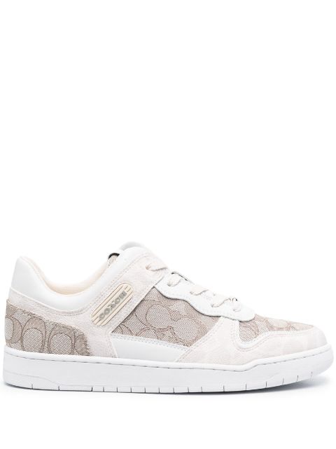 Coach monogram-print lace-up sneakers