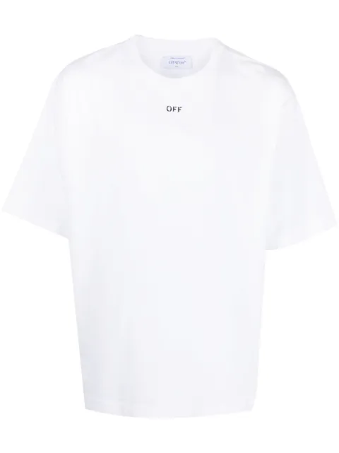 Off-White logo-print cotton T-shirt Men