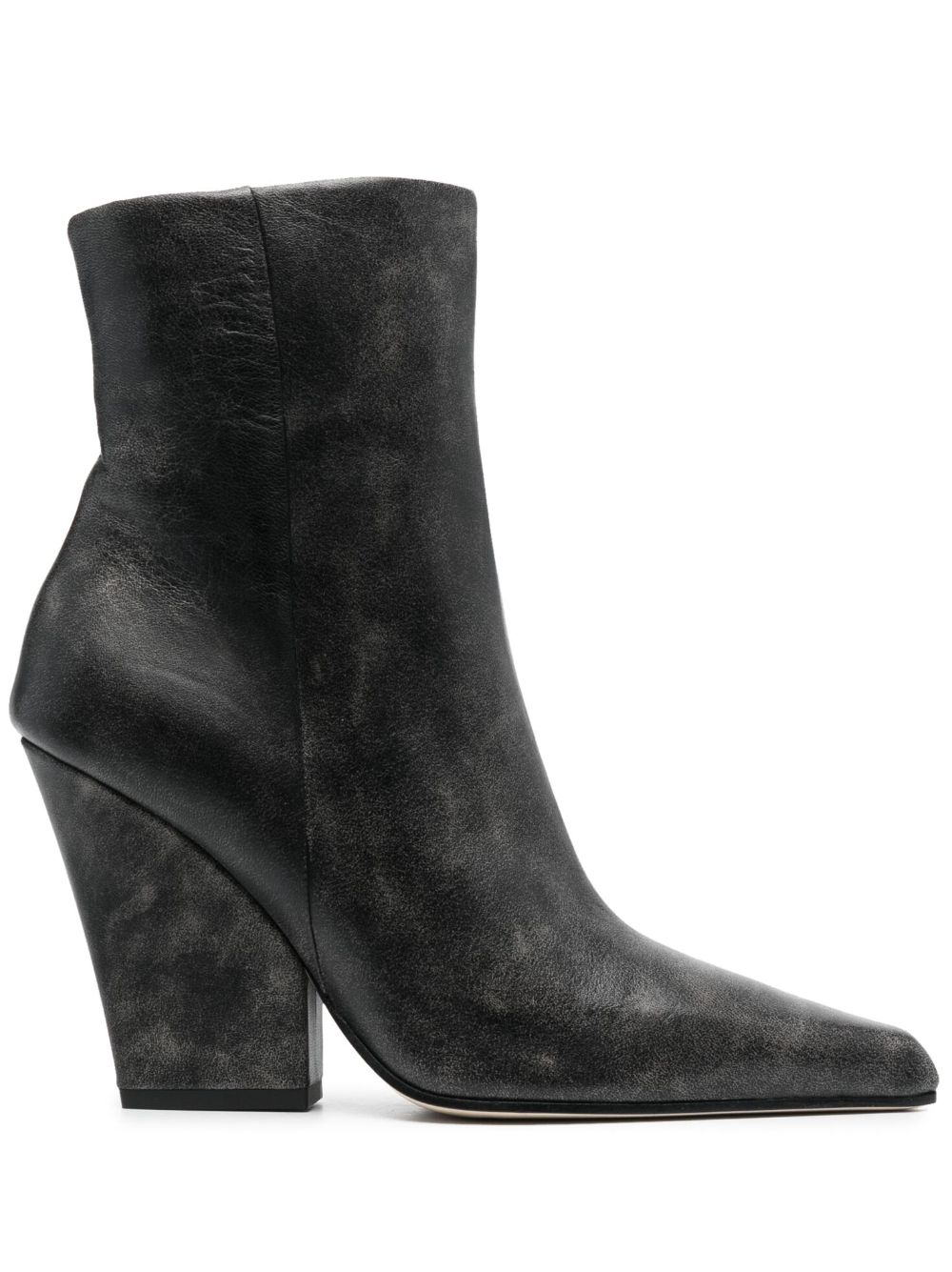 Paris Texas 90mm pointed-toe leather ankle boots - Black