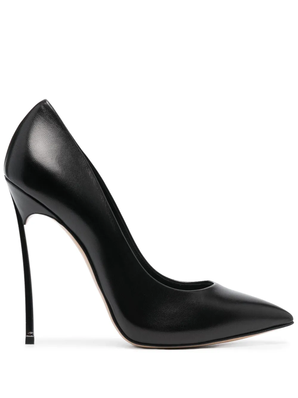 Casadei Pointed-toe 110mm Leather Pumps In Black