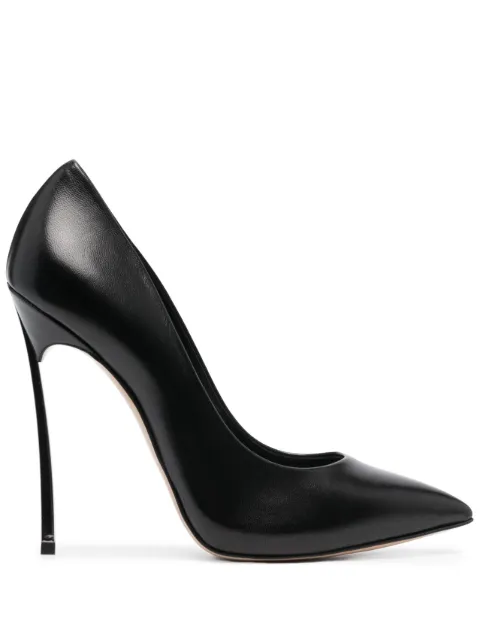 Casadei pointed-toe 110mm leather pumps