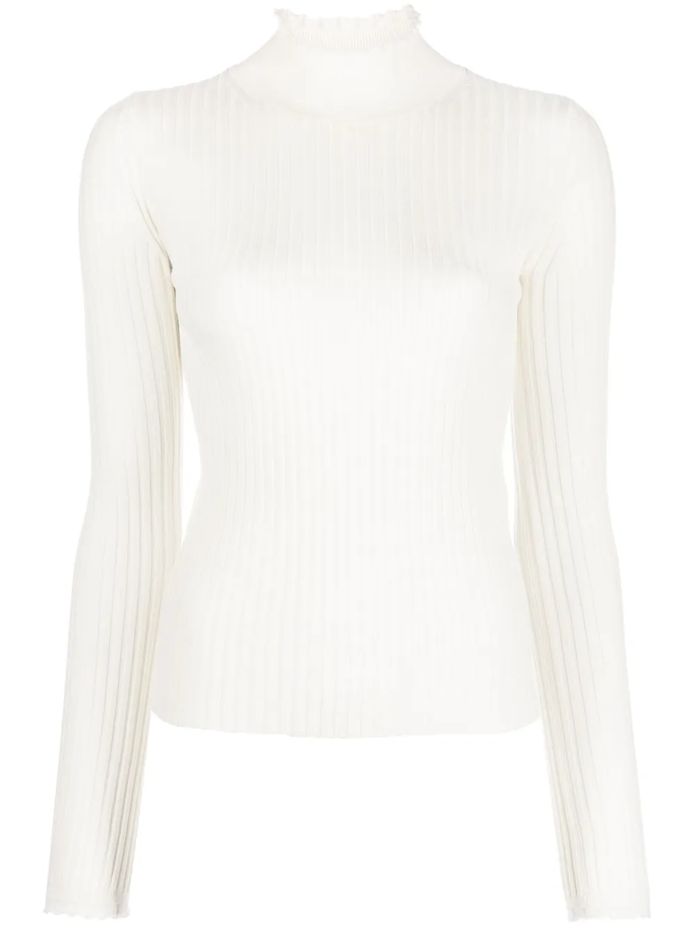 Chloé high-neck ribbed-knit jumper | White | Image 1
