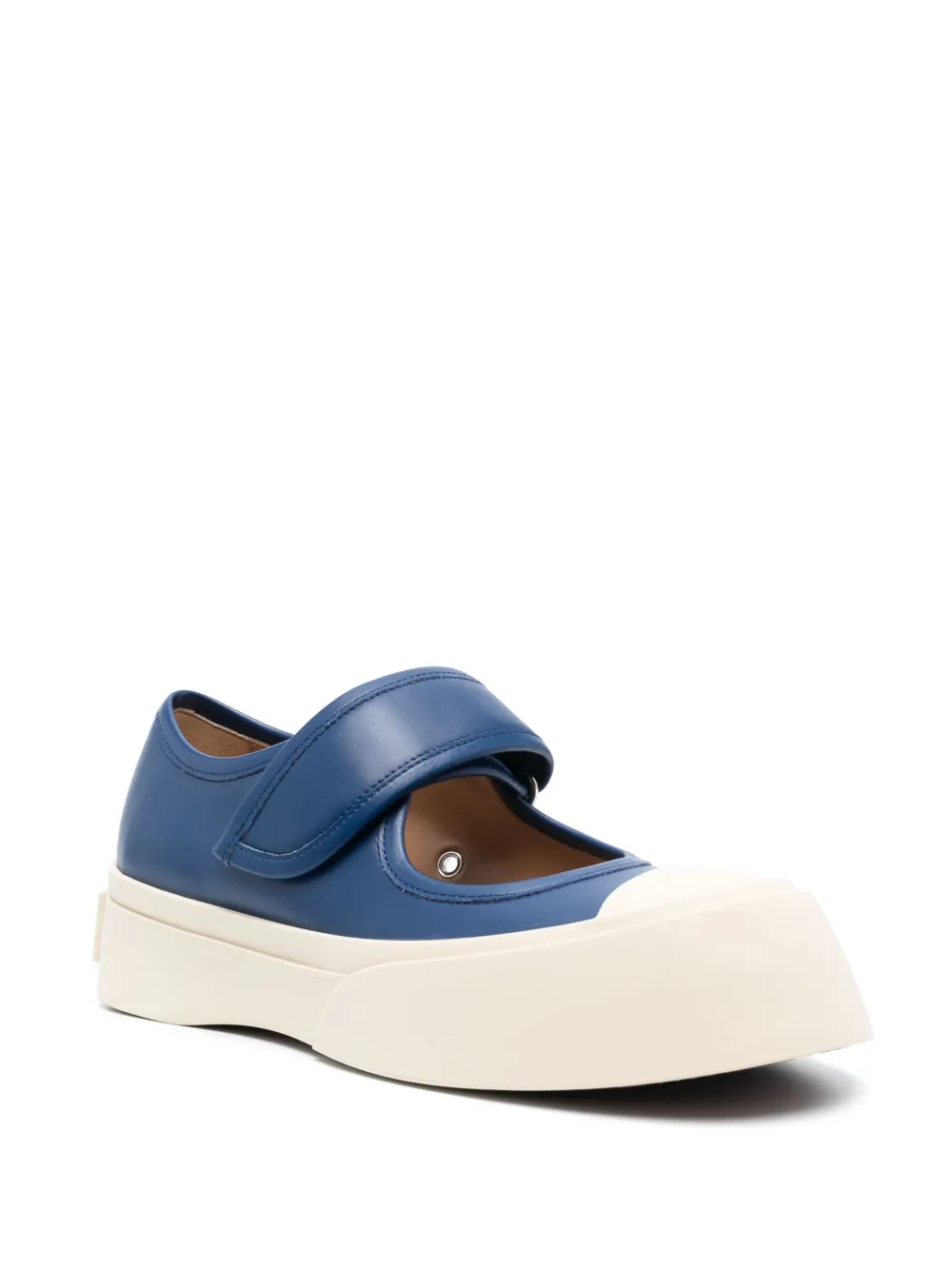 Marni Pablo Mary Jane leather sneakers - Blauw