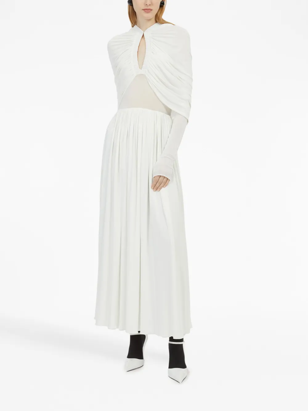 Ferragamo Uitgesneden maxi-jurk - Wit