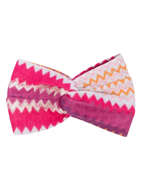 Missoni chevron-stitch cotton blend headband