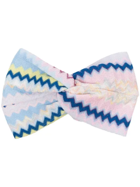 Missoni chevron-stitch cotton blend headband