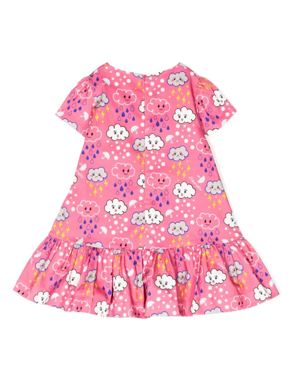 Simonetta グラフィック フレアワンピース | ピンク | FARFETCH JP