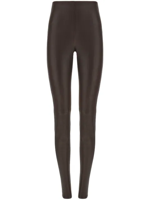 Ferragamo Skinny-Hose aus Leder
