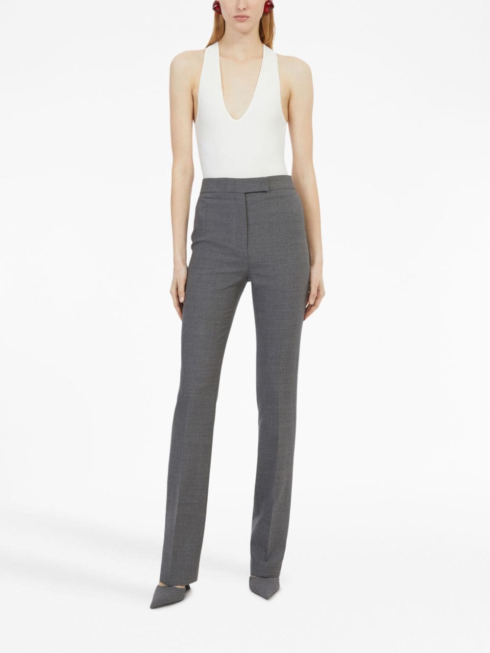 Ferragamo High waist pantalon - Grijs