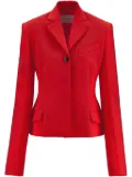 Ferragamo single-breasted wool blazer - Red