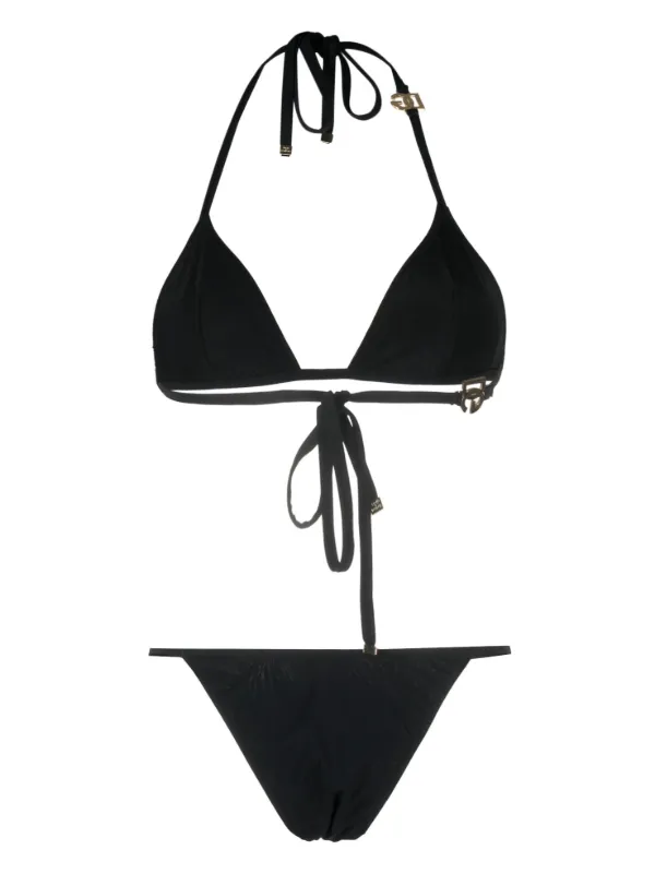 ビキニ DOLCE & GABBANA TRIANGLE BIKINI SET Dolce & Gabbana triangle-cup Bikini Set | Black | FARFETCH