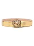 Dolce & Gabbana heart-buckle leather belt - Gold