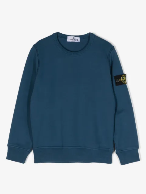 Stone Island Junior sudadera con distintivo Compass