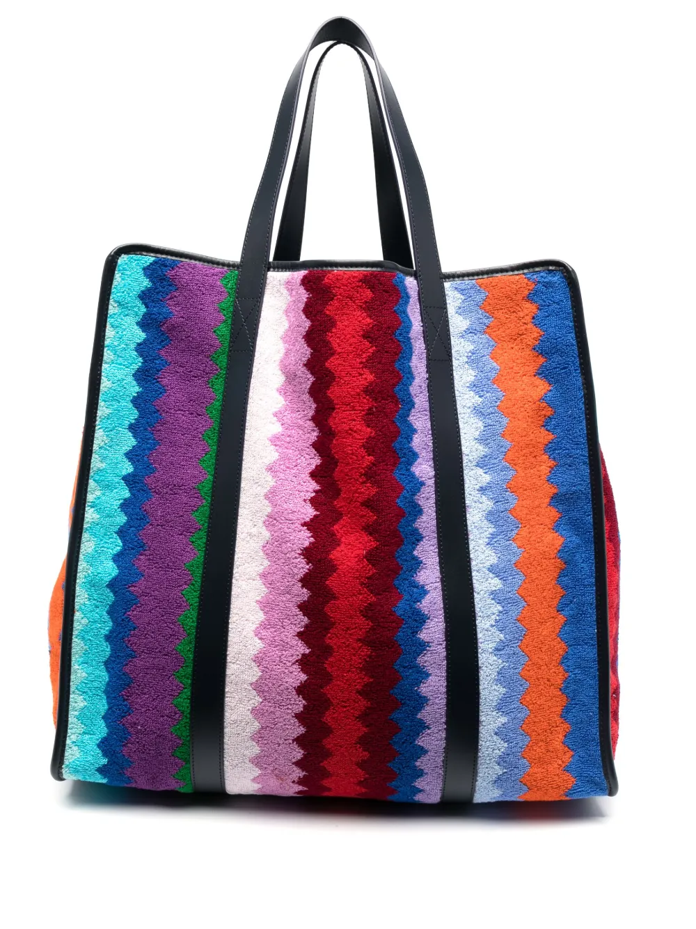 Missoni Zig zag Pattern Tote Bag In Blue ModeSens