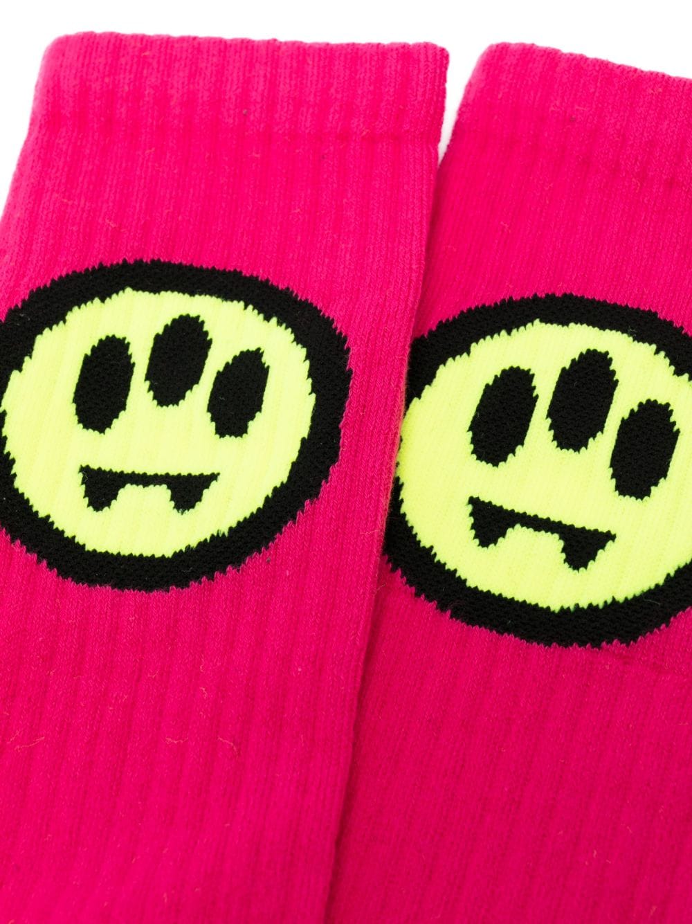 BARROW smiley-face ankle socks - Roze