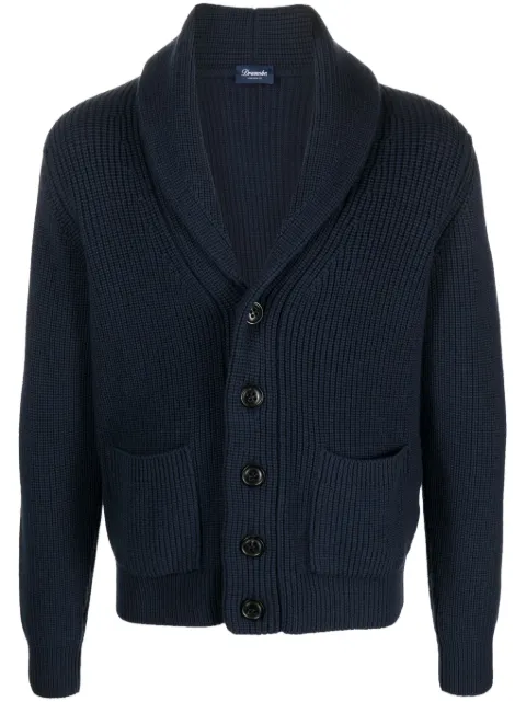 Drumohr shawl-collar button-up cardigan