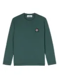 Stone Island Junior Compass-patch long-sleeve T-shirt - Green