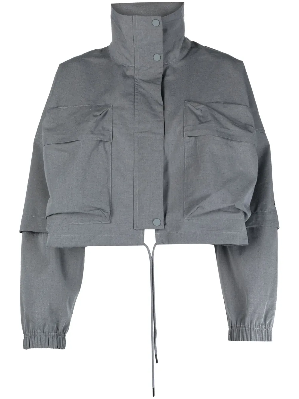 ripstop detachable-sleeve jacket