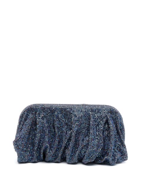 Benedetta Bruzziches rhinestone-embellished draped clutch bag Women