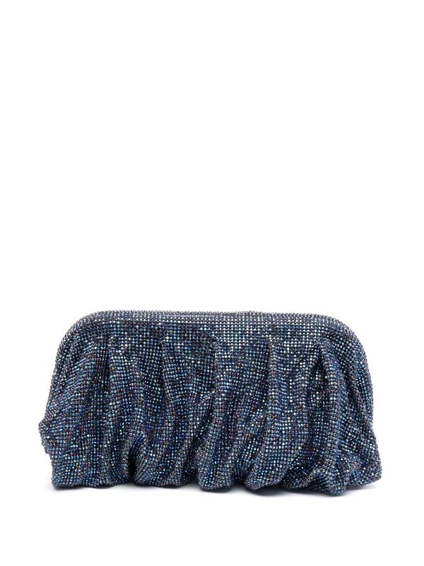 Benedetta Bruzziches rhinestone embellished Draped Clutch Bag