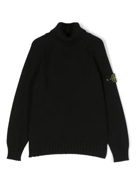 Stone Island Junior Maglione con collo a imbuto