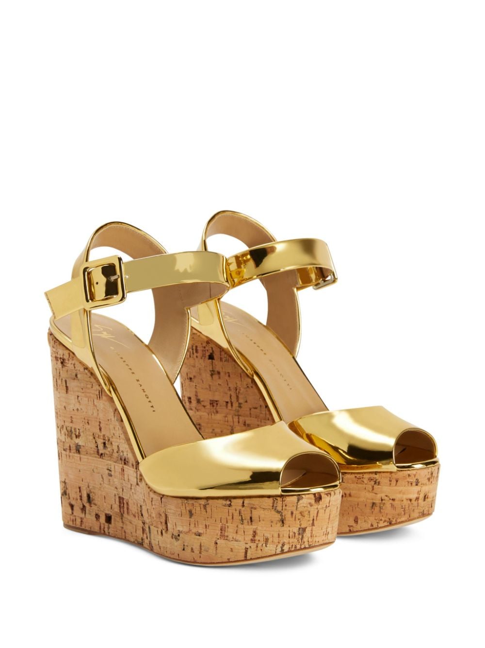Shop Giuseppe Zanotti Maylinin 130mm Platform Sandals In Gold
