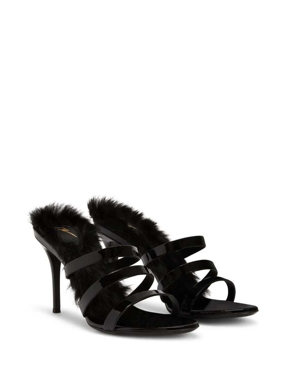 Giuseppe Zanotti Janette 115mm leather mules Black