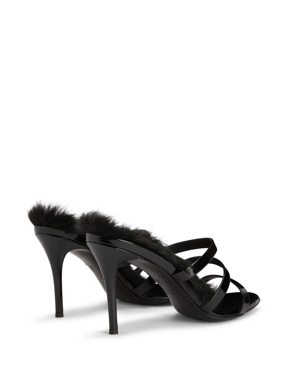 Giuseppe Zanotti Janette 115mm leather mules Black