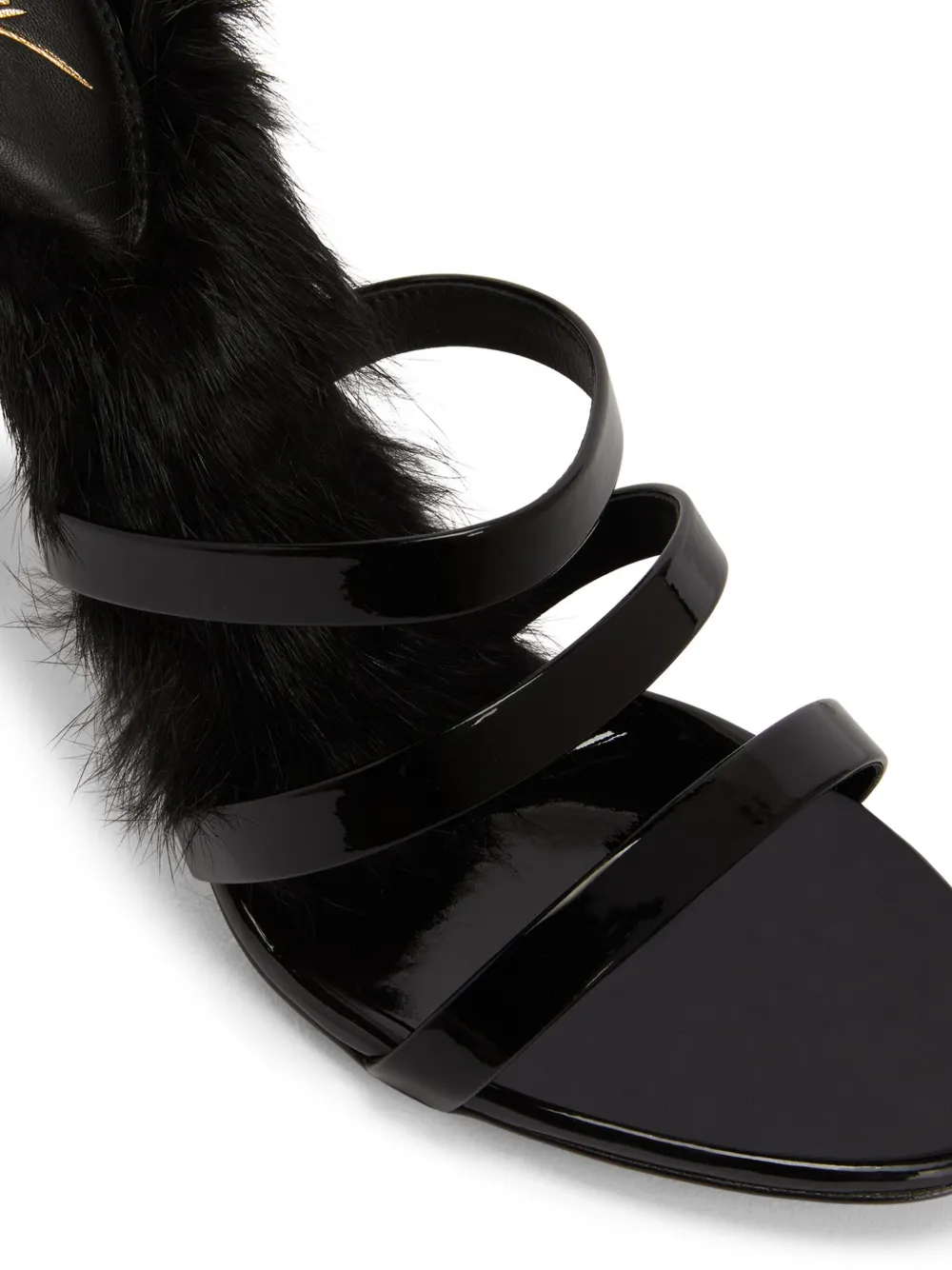 Giuseppe Zanotti Janette 115mm leather mules Black