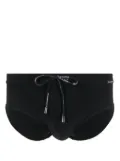 Dolce & Gabbana logo-patch swim trunks - Black