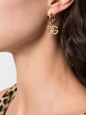 Louis Vuitton Essential V Hoop Earrings Crystal Embellished Metal