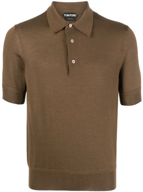 TOM FORD short-sleeve knitted polo shirt Men