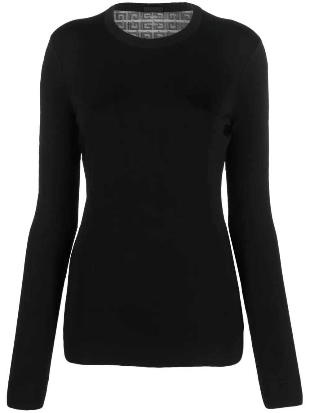 Givenchy playera manga larga con cuello redondo | negro | Image 1