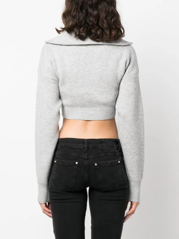 Zip up hotsell cropped jumper