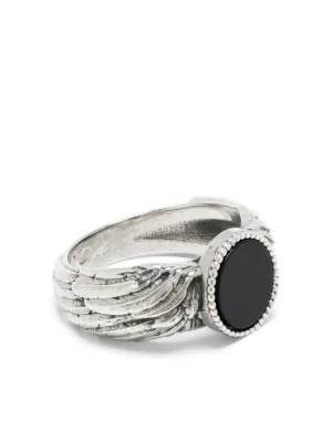 White onyx cheap stone ring