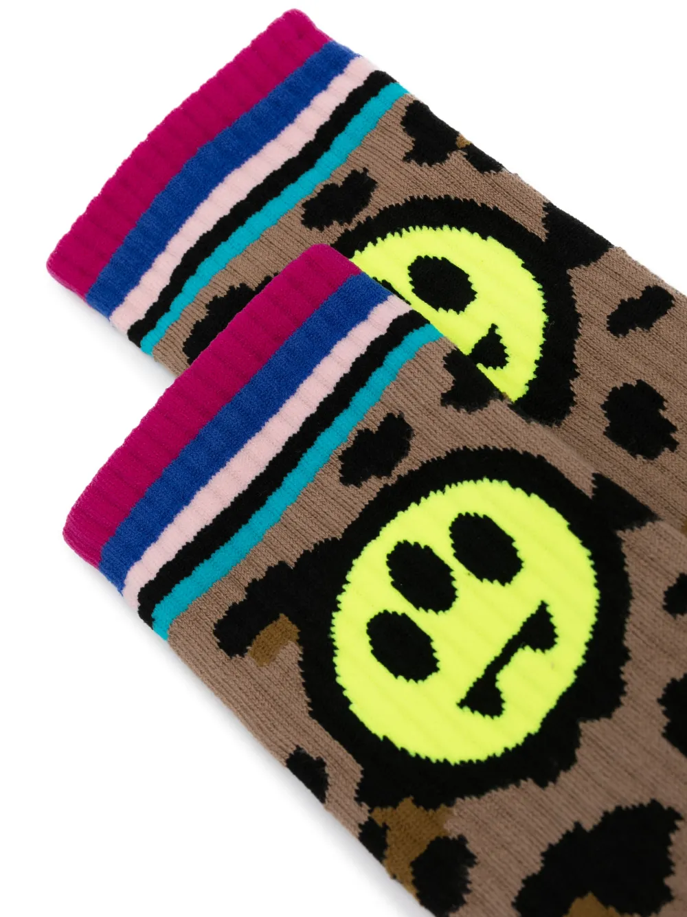 BARROW leopard-print ankle socks - Bruin