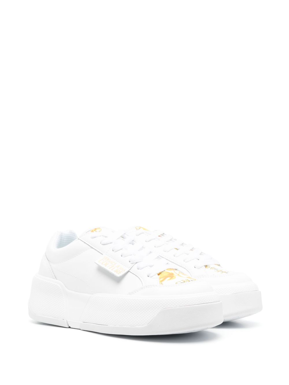 Versace Jeans Couture Baroccoflage-print low-top sneakers - Wit