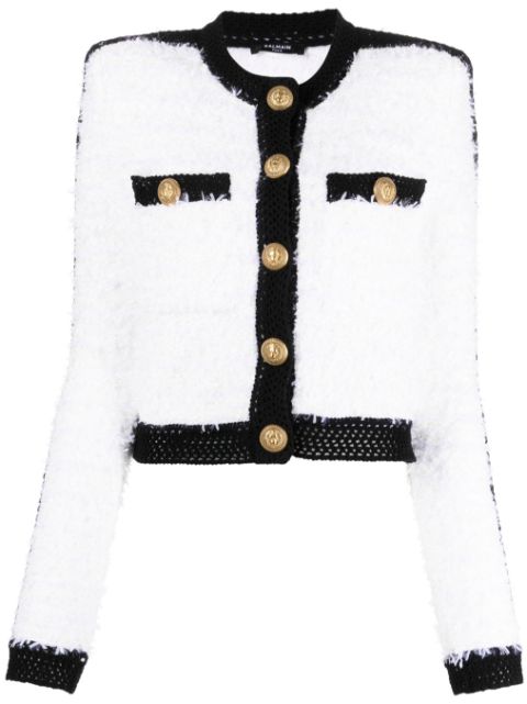 Balmain cropped tweed jacket Women