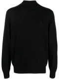 ETRO logo-embroidered roll-neck jumper - Black